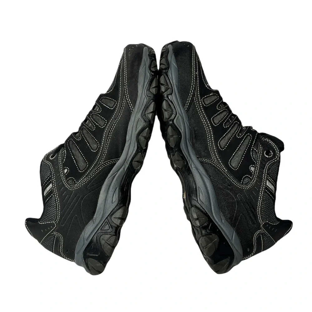 Skechers Men's 12 After Burn Memory Fit 50125EWW Black Running Shoes Sneakers - Picture 5 of 10